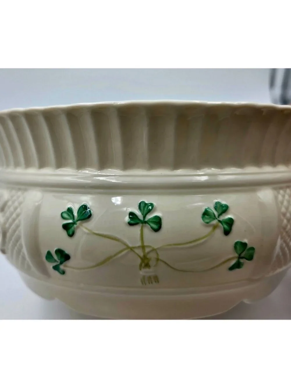 Belleek Irish Porcelain Nadine Fruit Bowl Made Of Parian China In Ireland - Picture 6 of 6